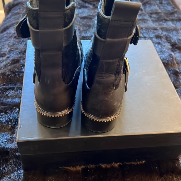 HP🎉🥰 Rachel Zoe calf hair biker boots. Real leather / hair. Gently worn. Sz 8. - Picture 8 of 14